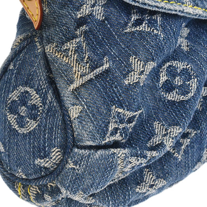 Louis Vuitton Blue Monogram Denim Mini Pleaty Handbag M95050