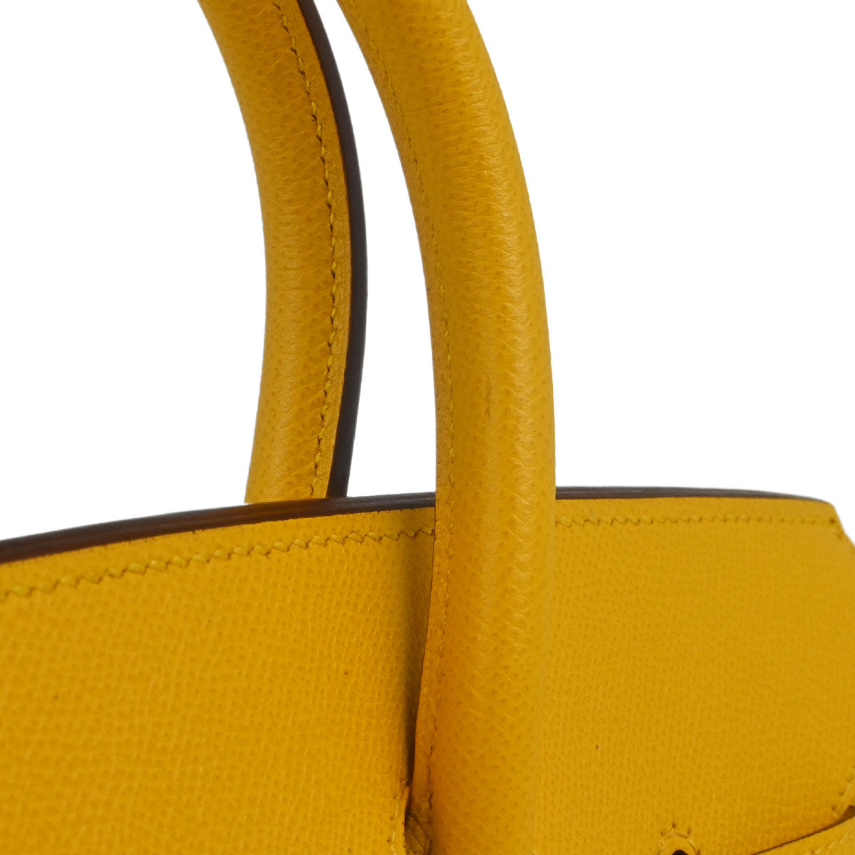 Hermes Jaune Courchevel Birkin 35 Handbag