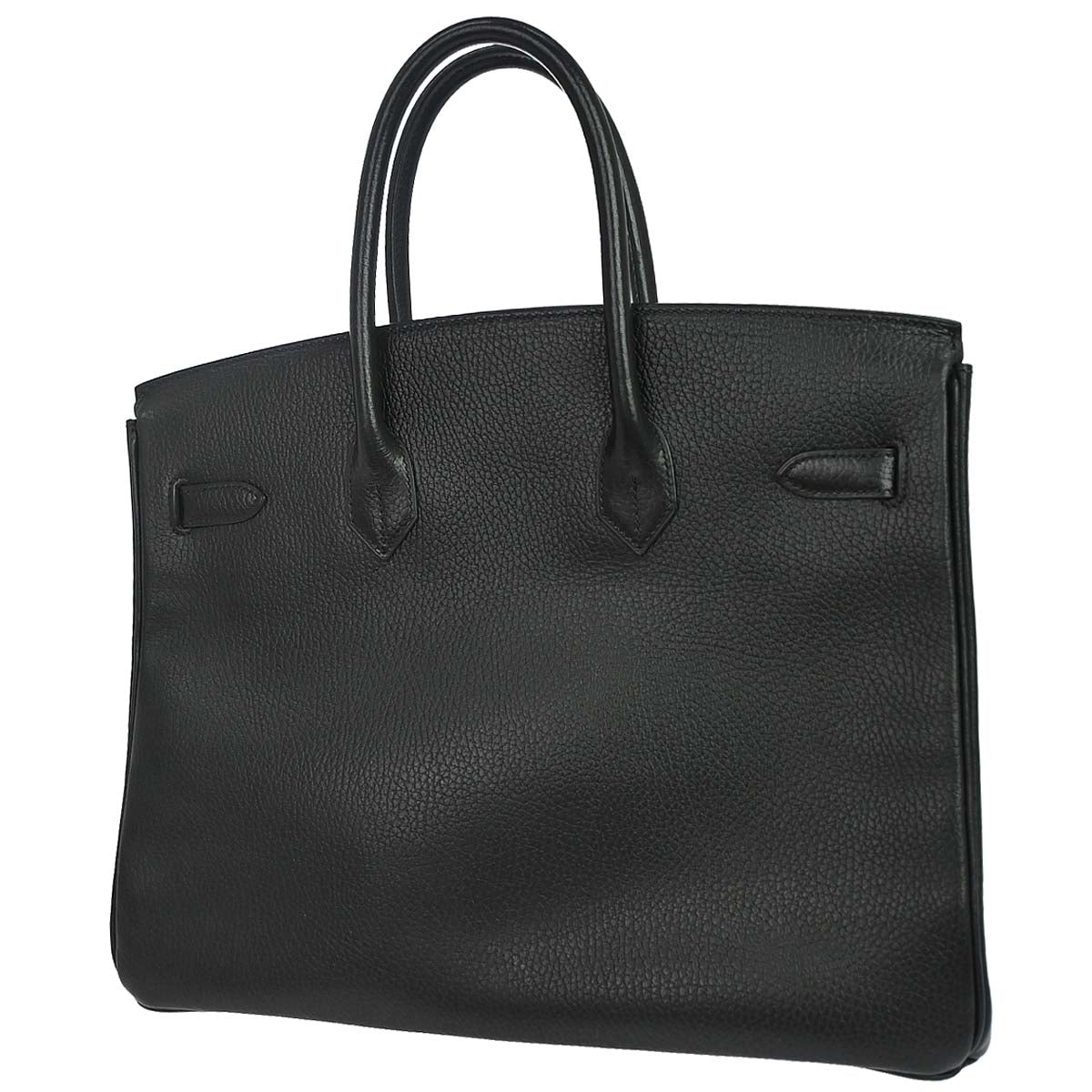 Hermes Black Ardennes Birkin 35 Handbag
