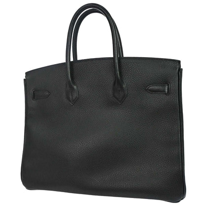 Hermes Black Ardennes Birkin 35 Handbag