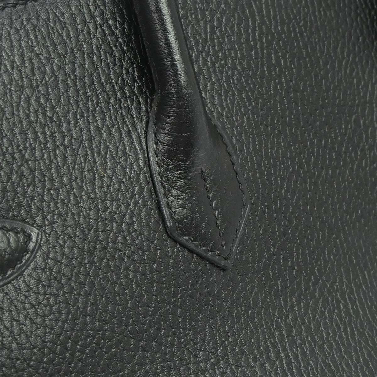 Hermes Black Ardennes Birkin 35 Handbag