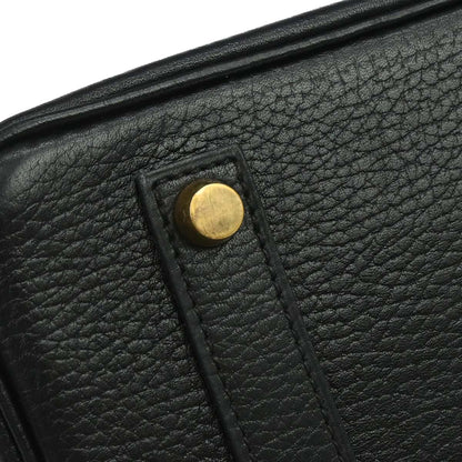 Hermes Black Ardennes Birkin 35 Handbag