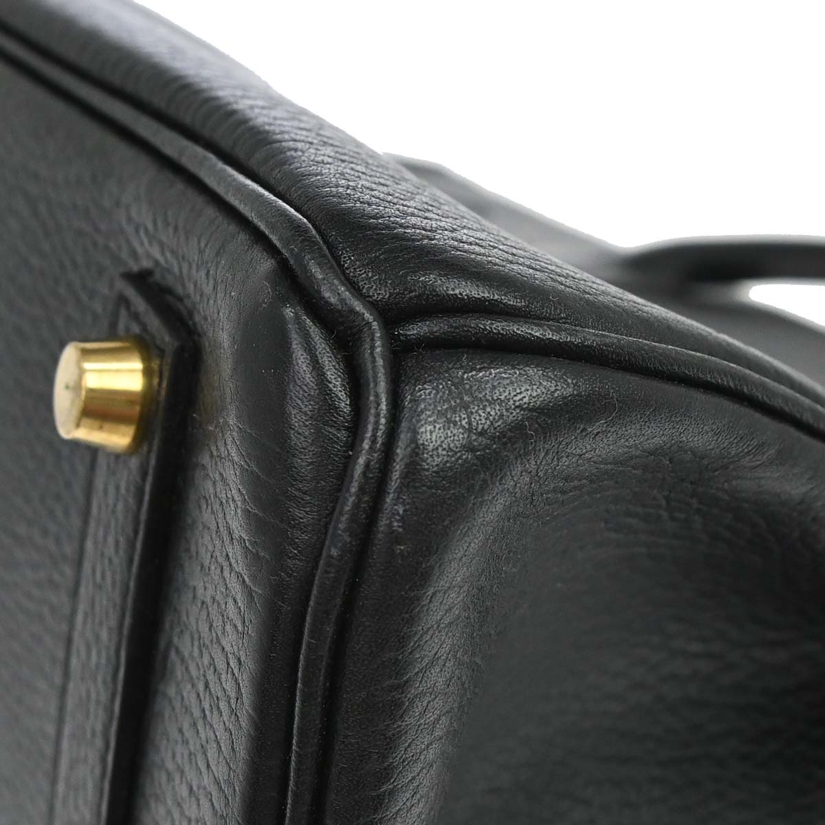 Hermes Black Ardennes Birkin 35 Handbag