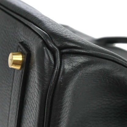 Hermes Black Ardennes Birkin 35 Handbag