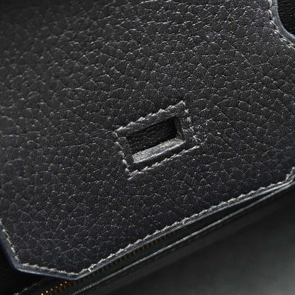 Hermes Black Ardennes Birkin 35 Handbag