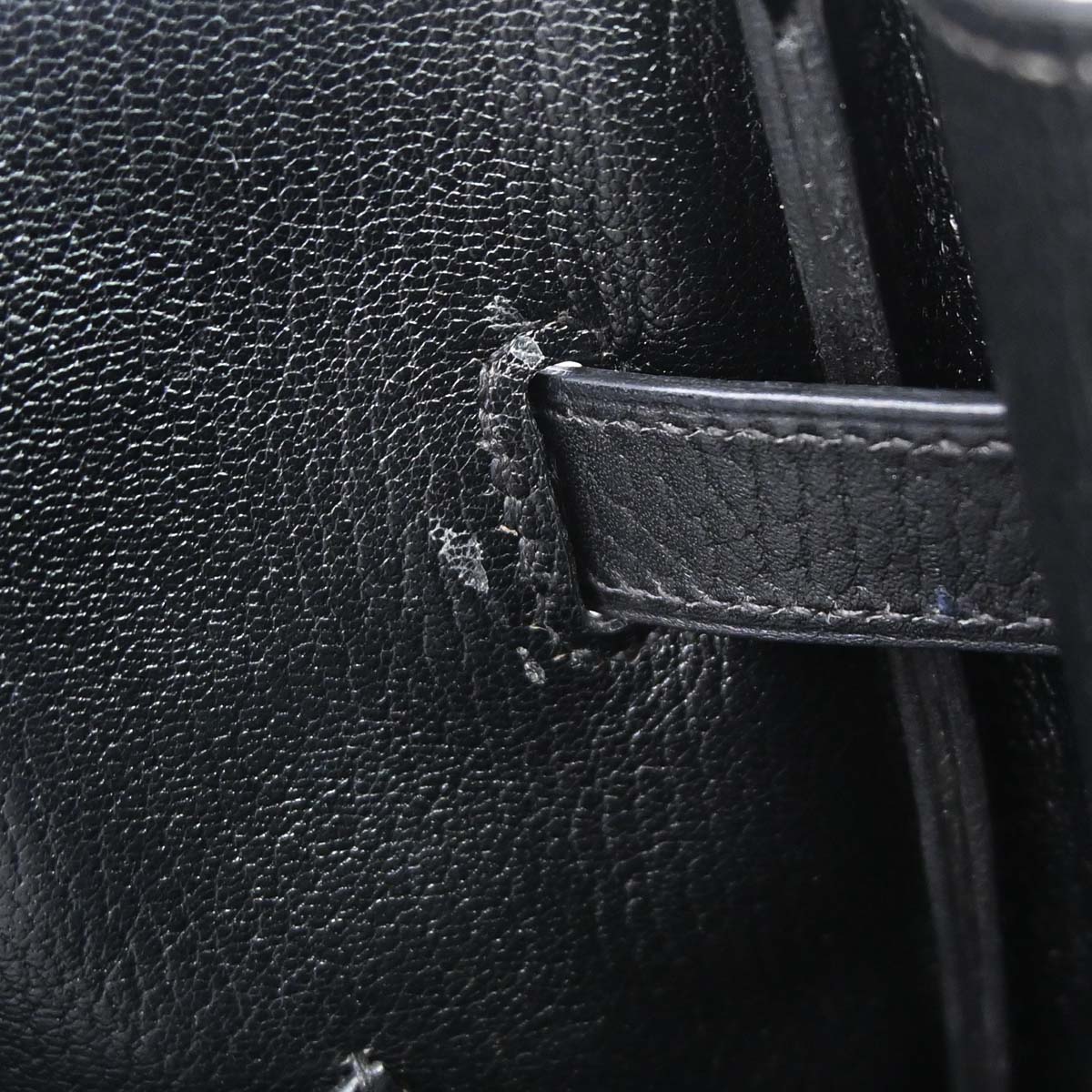 Hermes Black Ardennes Birkin 35 Handbag