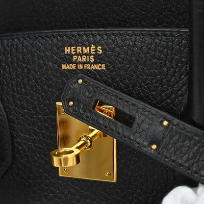 Hermes Black Ardennes Birkin 35 Handbag