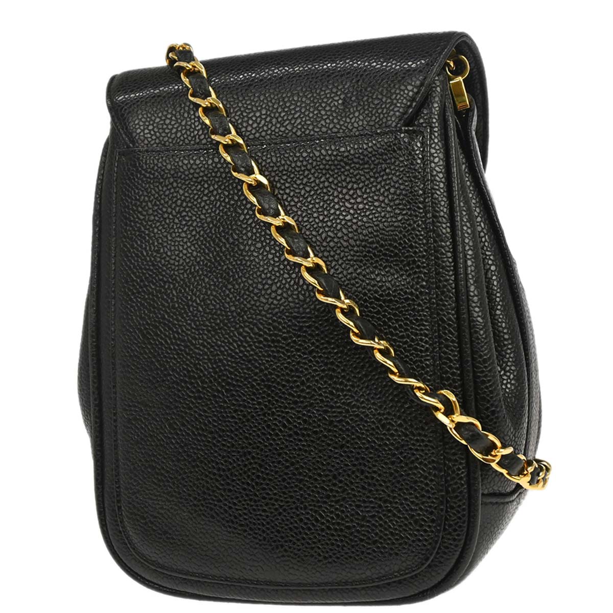 Chanel Black Caviar Skin Shoulder Bag