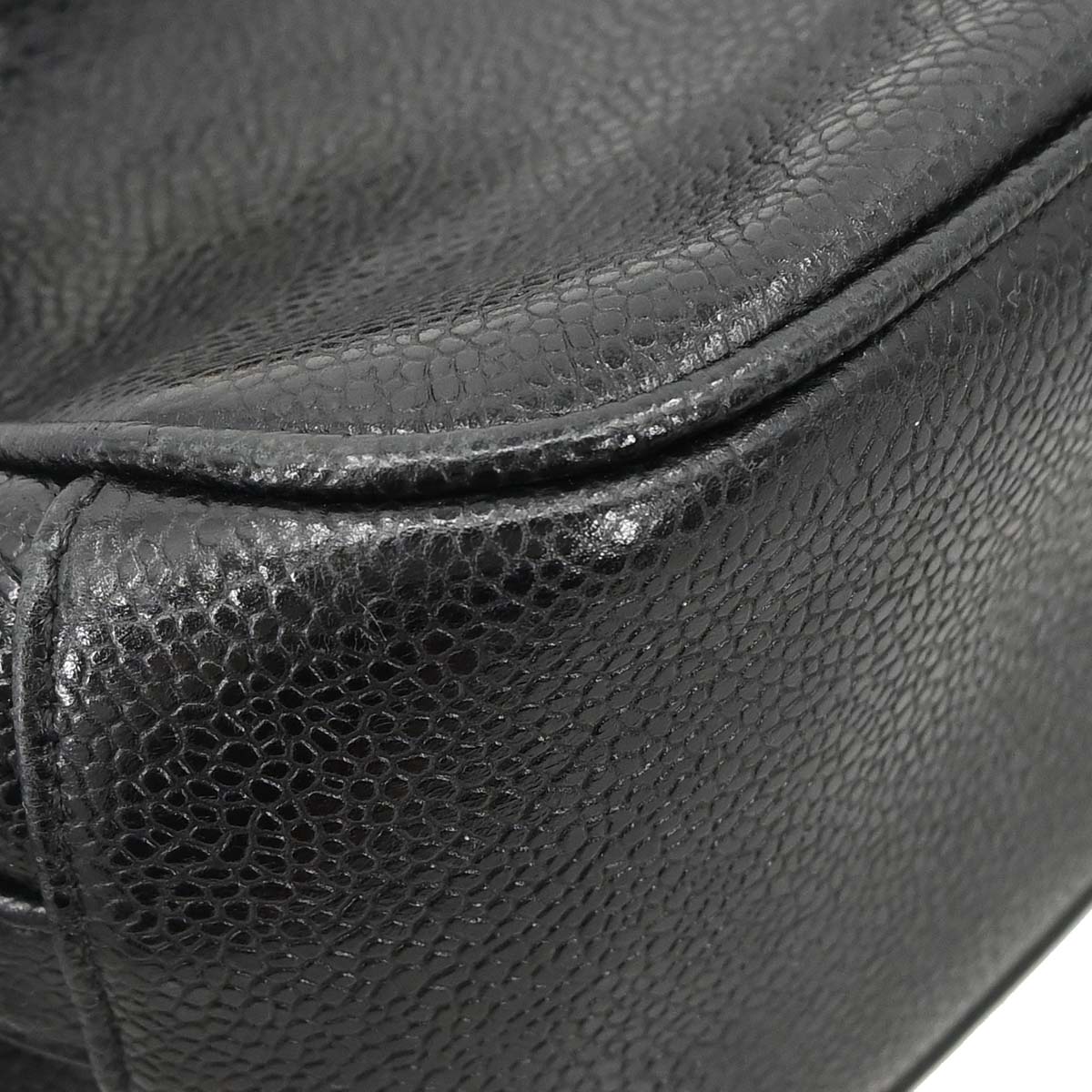 Chanel Black Caviar Skin Shoulder Bag