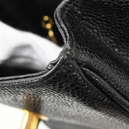 Chanel Black Caviar Skin Shoulder Bag