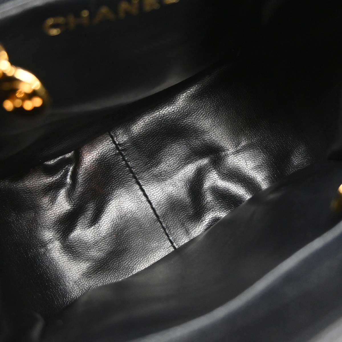 Chanel Black Caviar Skin Shoulder Bag