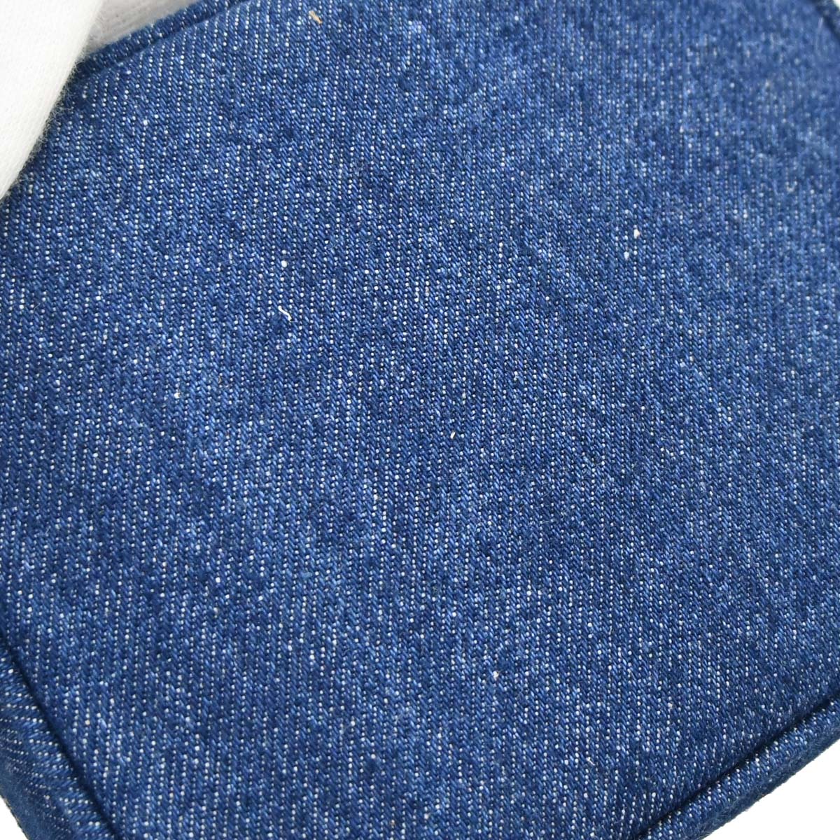 Chanel Blue Denim Timeless Vanity Handbag