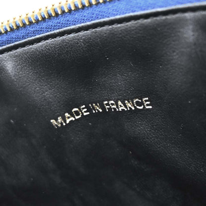 Chanel Blue Denim Timeless Vanity Handbag