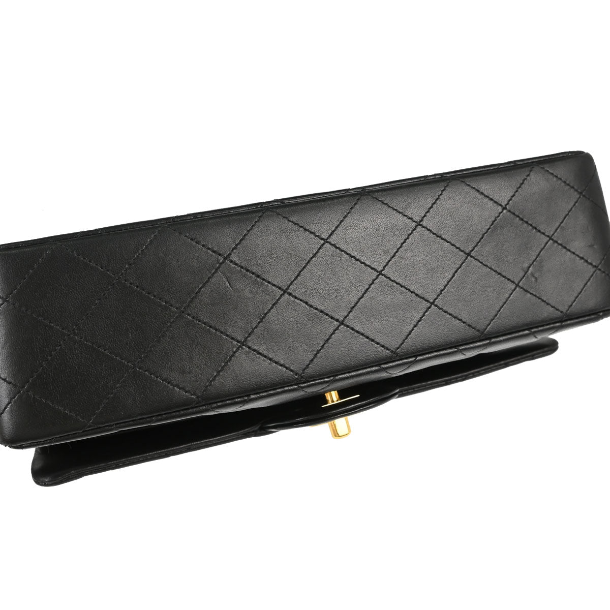 Chanel Black Lambskin Medium Classic Double Flap Shoulder Bag