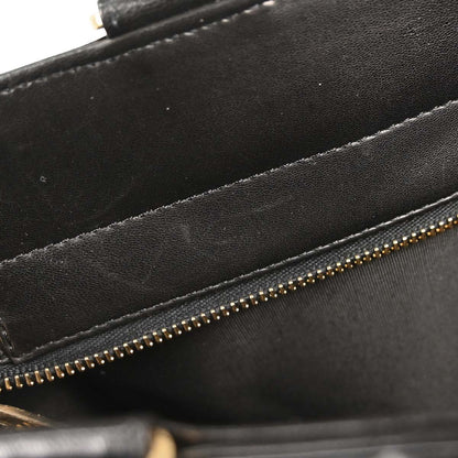 Chanel 2002-2003 Black Lambskin Choco Bar Tote Handbag