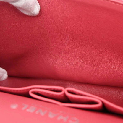Chanel Red Caviar Skin Medium Classic Double Flap Shoulder Bag