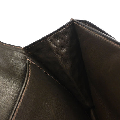 Hermes * Brown Caiman Faco Elan Clutch Bag