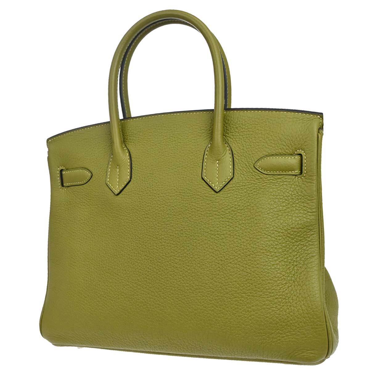 Hermes Anis Green Taurillon Clemence Birkin 30 Handbag