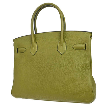 Hermes Anis Green Taurillon Clemence Birkin 30 Handbag