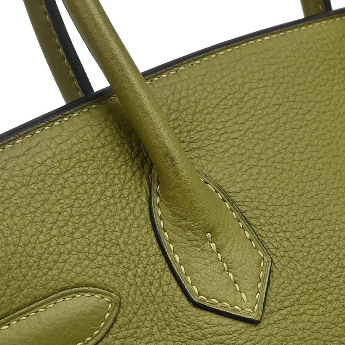 Hermes Anis Green Taurillon Clemence Birkin 30 Handbag