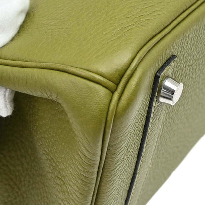 Hermes Anis Green Taurillon Clemence Birkin 30 Handbag