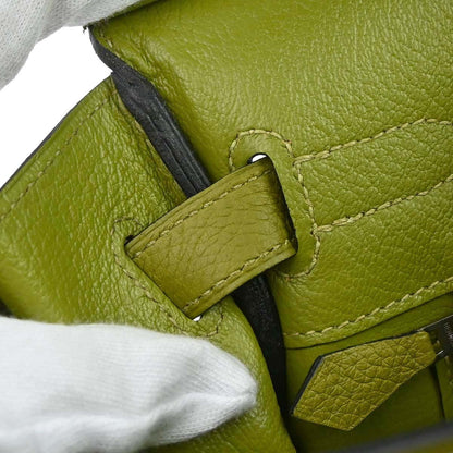 Hermes Anis Green Taurillon Clemence Birkin 30 Handbag