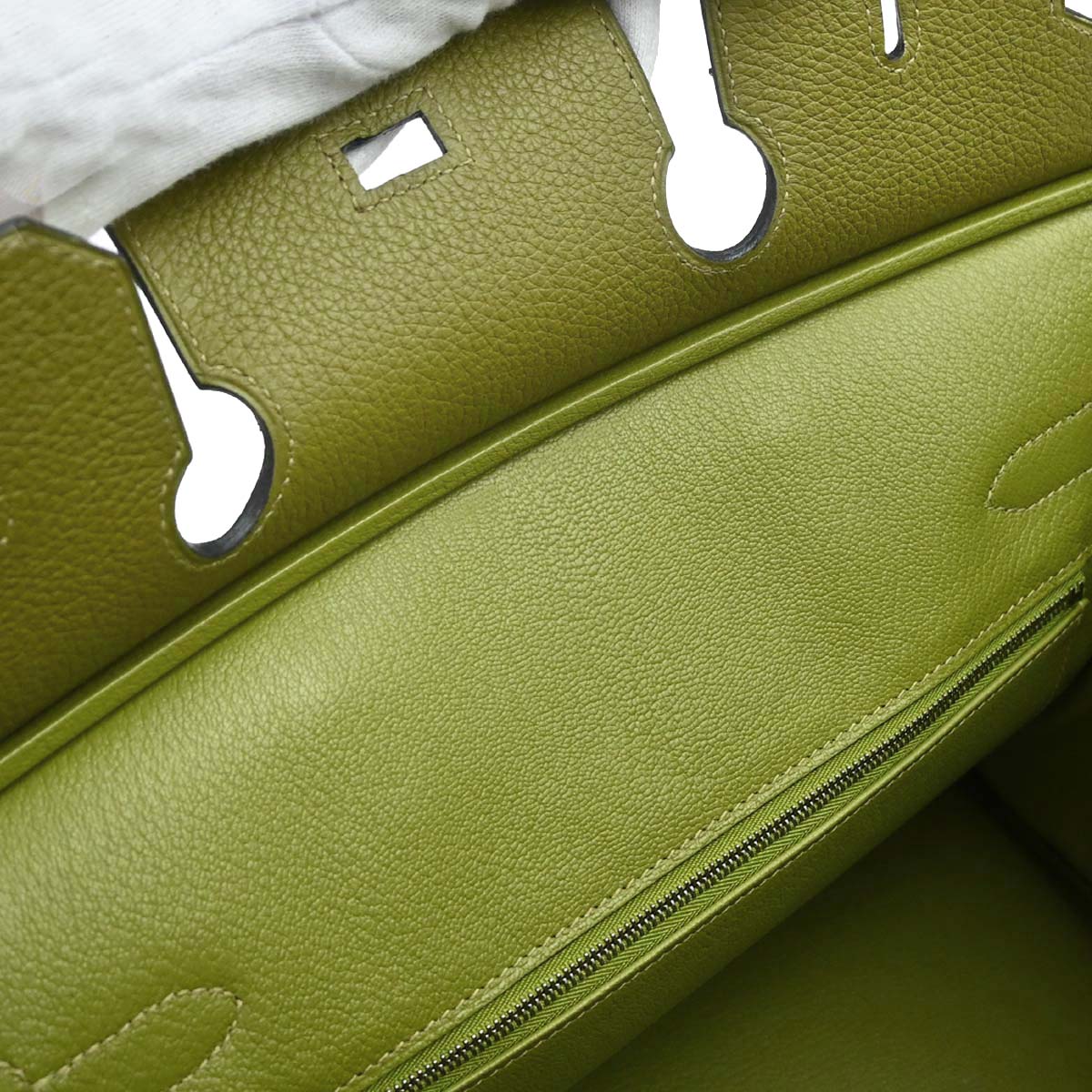 Hermes Anis Green Taurillon Clemence Birkin 30 Handbag