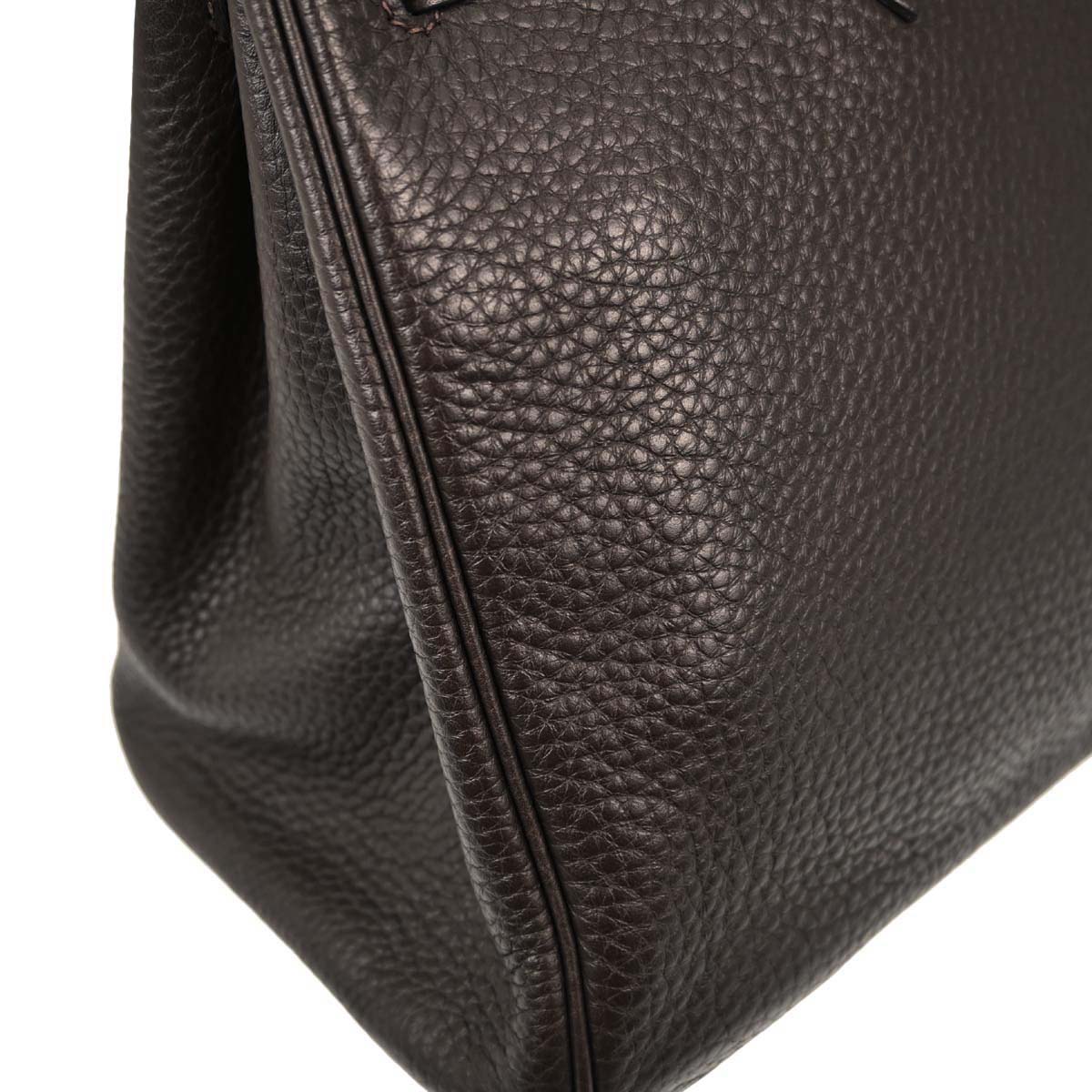 Hermes Chocolat Taurillon Clemence Birkin 30 Handbag