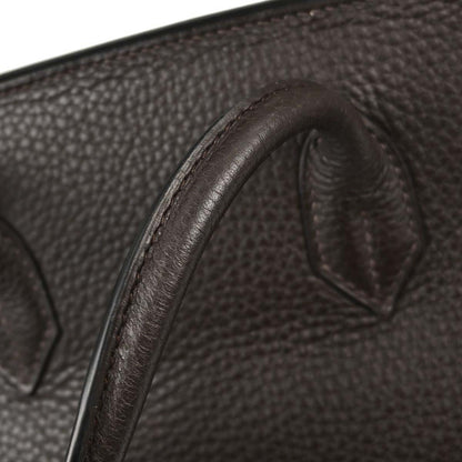 Hermes Chocolat Taurillon Clemence Birkin 30 Handbag