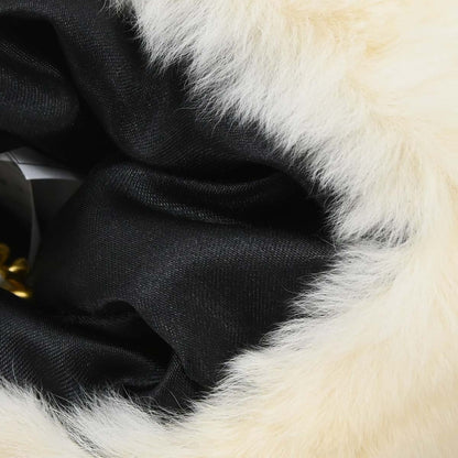 Chanel Ivory Lapin Fur Hand Warmer Shoulder Bag