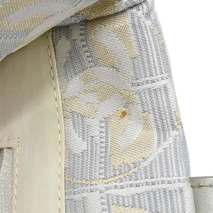 Chanel 2005-2006 Gold Jacquard Nylon Travel Line Tote Handbag
