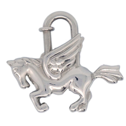 Hermes 1993 Le Cheval Pegasus Cadena Silver Small Good