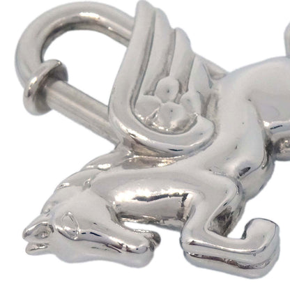 Hermes 1993 Le Cheval Pegasus Cadena Silver Small Good