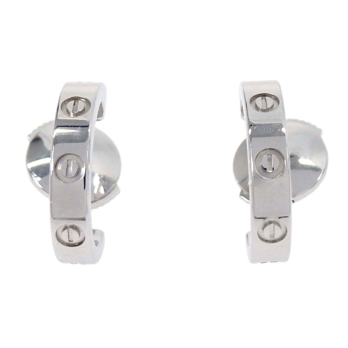 Cartier Pierced Earrings Love Au750 Jewelry