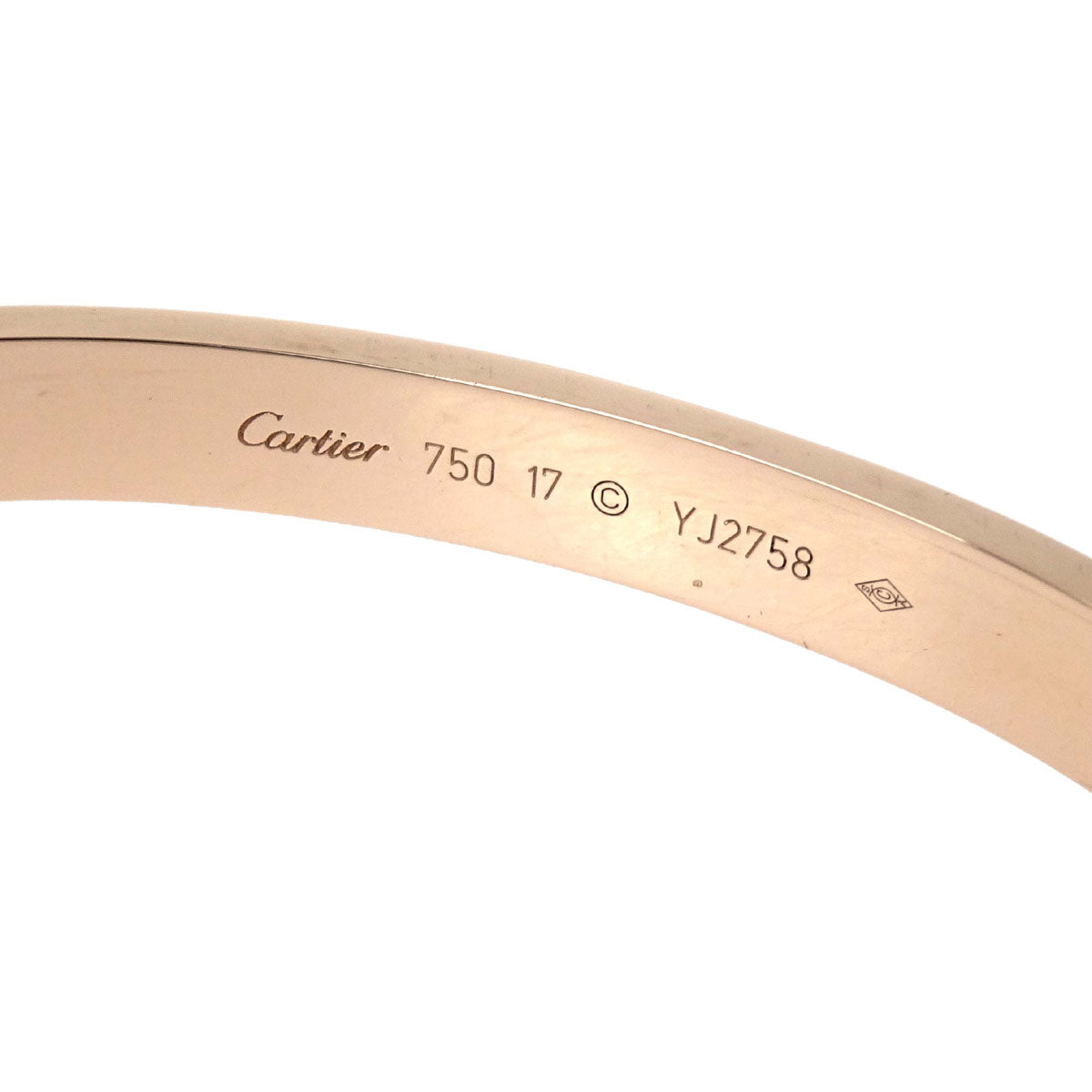 Cartier Love Bracelet Bangle 750 #17 Jewelry