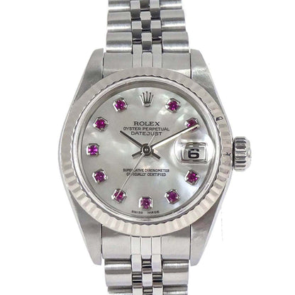 Rolex Oyster Perpetual Datejust 26mm Ref.79174NGR Watch SS Ruby