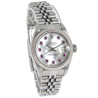 Rolex Oyster Perpetual Datejust 26mm Ref.79174NGR Watch SS Ruby