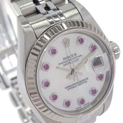 Rolex Oyster Perpetual Datejust 26mm Ref.79174NGR Watch SS Ruby