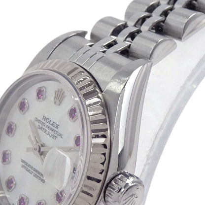 Rolex Oyster Perpetual Datejust 26mm Ref.79174NGR Watch SS Ruby