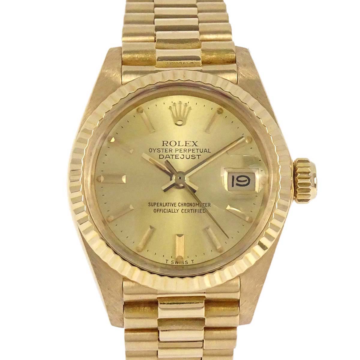 Rolex Oyster Perpetual Datejust Ref.6917 26mm Watch 18KYG Self-winding