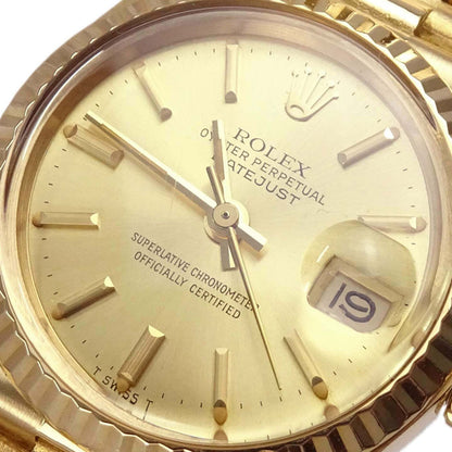Rolex Oyster Perpetual Datejust Ref.6917 26mm Watch 18KYG Self-winding