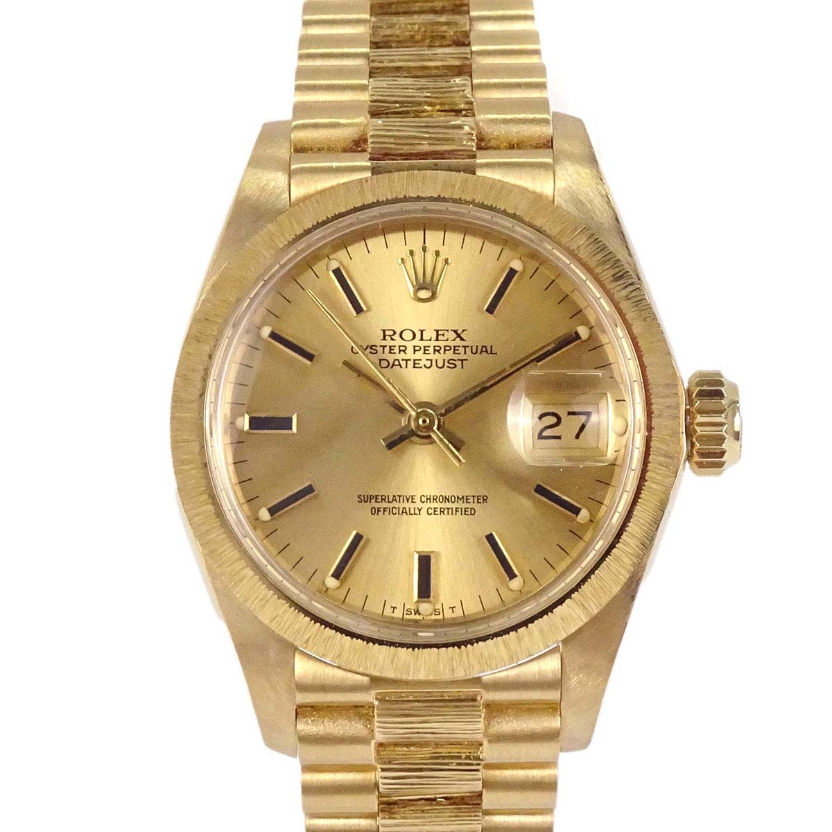 Rolex Oyster Perpetual Datejust Ref.6927 26mm Watch 18KYG Self-winding