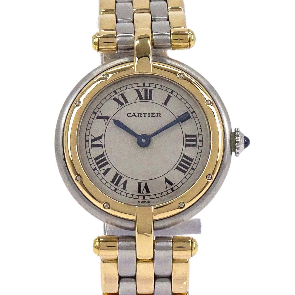Cartier Panthere Vendome SM 3-Row 24mm Ref.1057920 Quartz Watch 18KYG SS