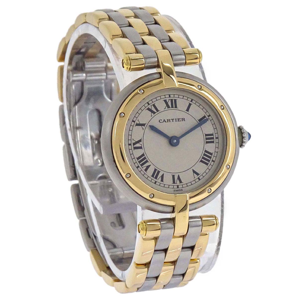 Cartier Panthere Vendome SM 3-Row 24mm Ref.1057920 Quartz Watch 18KYG SS