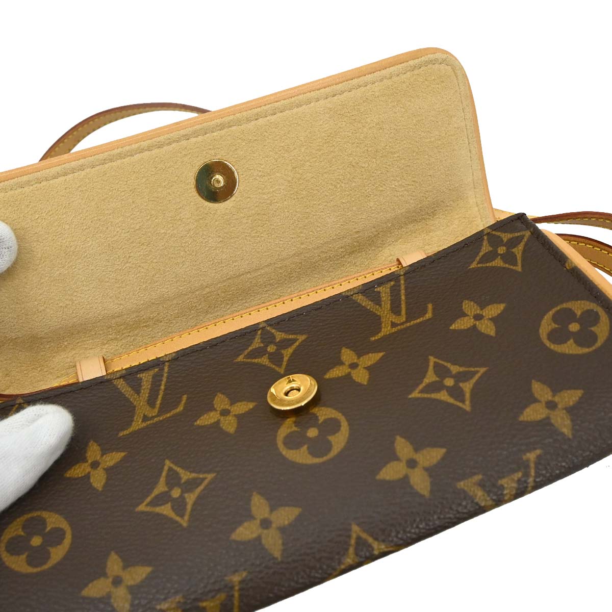 Louis Vuitton Monogram Pochette Twin PM Shoulder Bag M51854