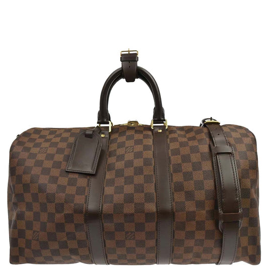 Louis Vuitton Damier Keepall Bandouliere 45 Duffle Bag N41428