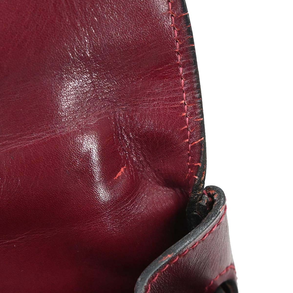 Hermes Bordeaux Box Calf Kelly 35 Retourne Handbag