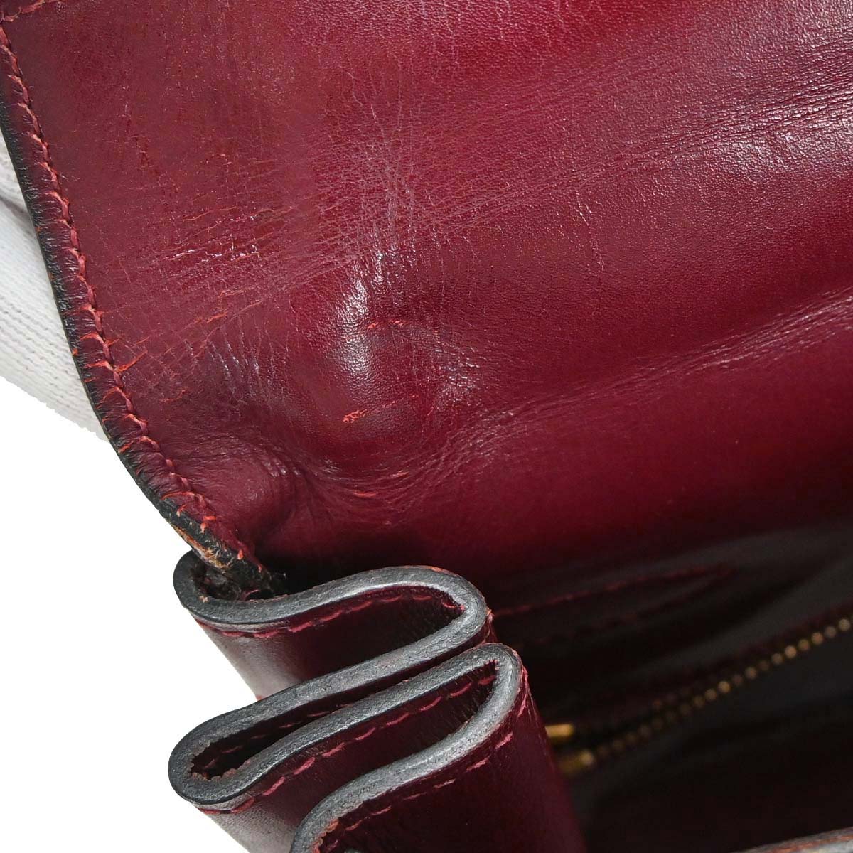Hermes Bordeaux Box Calf Kelly 35 Retourne Handbag
