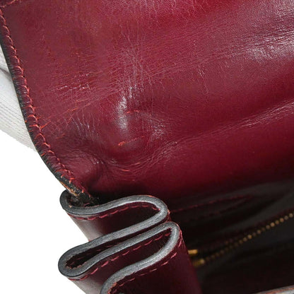 Hermes Bordeaux Box Calf Kelly 35 Retourne Handbag