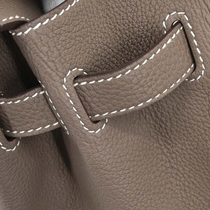 Hermes Etoupe Gray Togo Birkin 30 Handbag